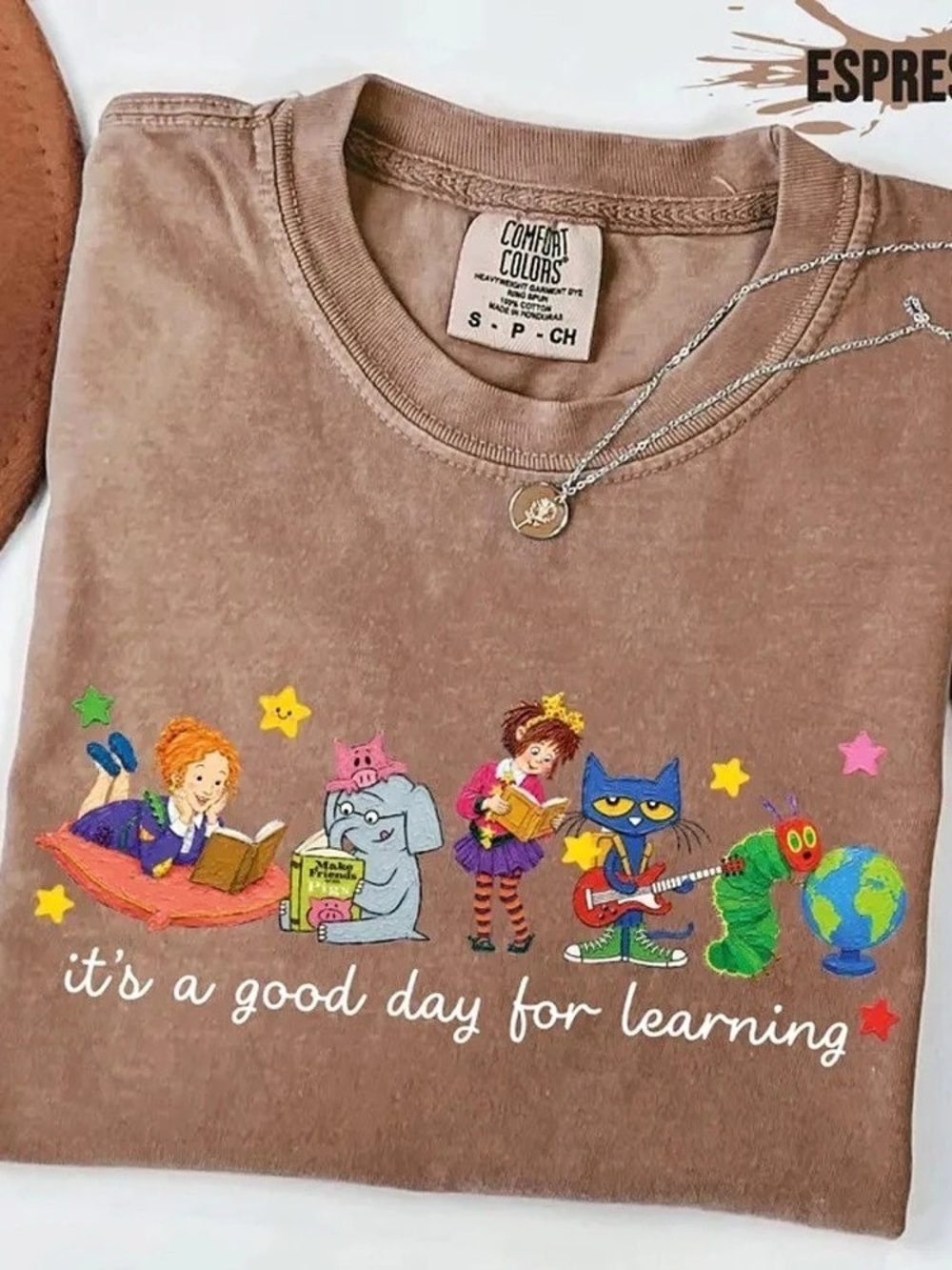 Good Day For Learning Cute Cartoon Characters Tee Comfort Colors T-Shirt